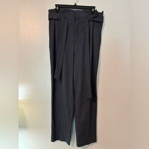 H&M Pants & Jumpsuits | High Waister Paper Bag Bow Tie Dress Pants Slacks